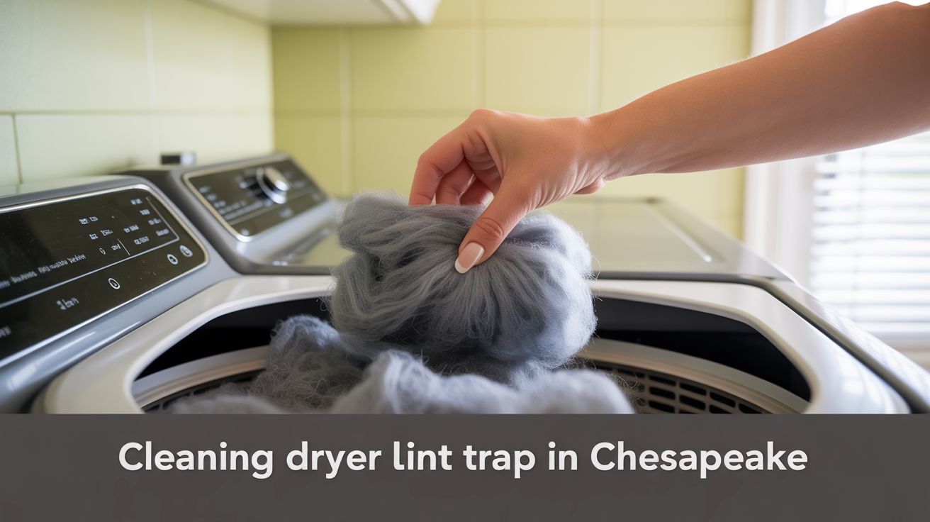 How Long Does Cleaning Dryer Lint Trap Take in Chesapeake?