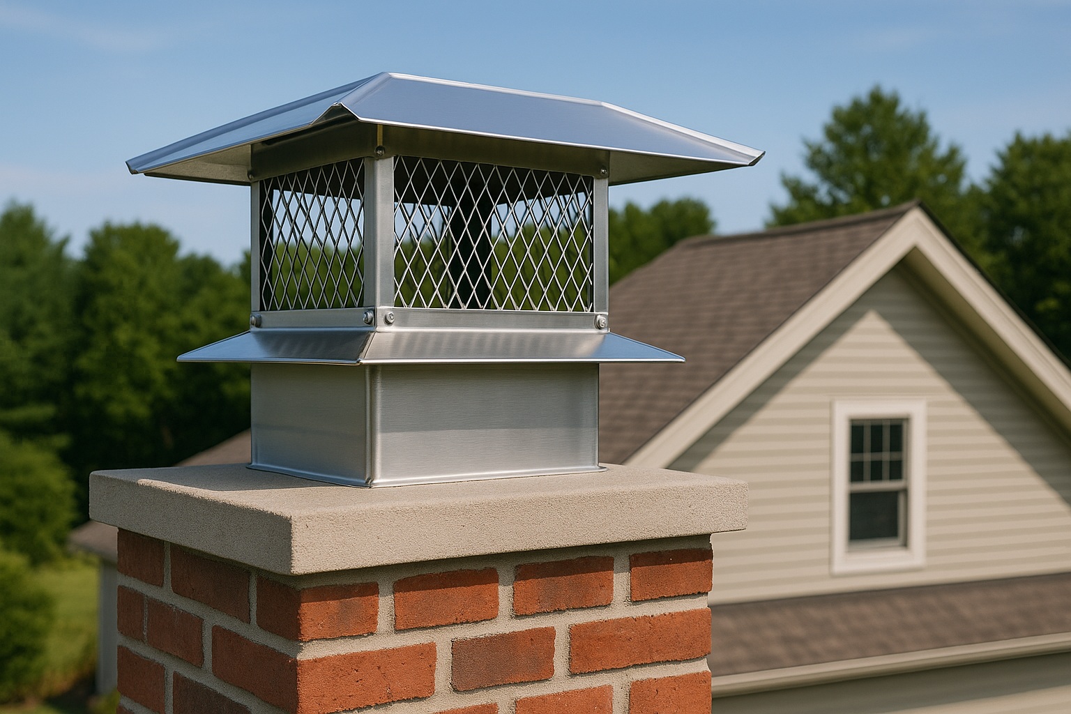 How Does a Chimney Cap Installation Prevent Downdrafts?