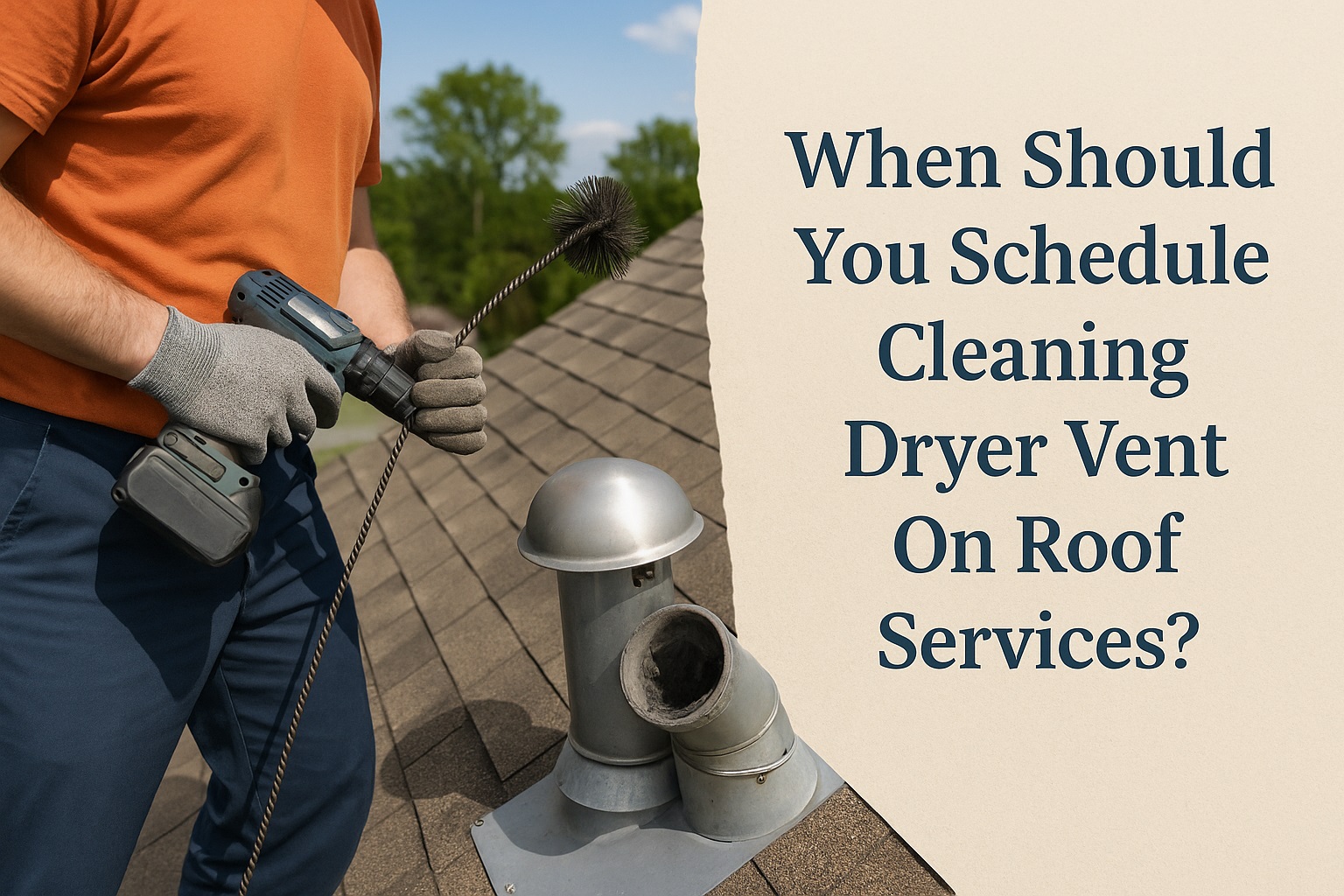 When Should You Schedule Cleaning Dryer Vent On Roof Services ?