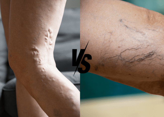difference between spider veins and varicose veins